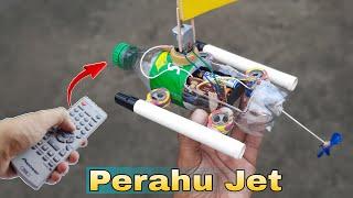 DIY membuat mainan perahu boat remote kontrol dari botol bekas