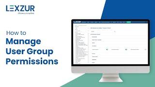 How To Add User Group And Permissions | LEXZUR