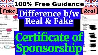 How to Spot Fake vs Real Certificate of Sponsorship | Avoid Scams | Learn the Difference