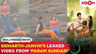 Janhvi Kapoor and Sidharth Malhotra's ROMANTIC moment from 'Param Sundari' sets in a LEAKED video