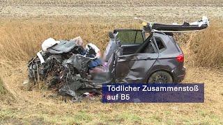 Tödlicher Zusammenstoß auf B5