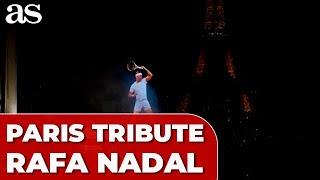 EIFFEL TOWER honors RAFAEL NADAL with an unforgettable TRIBUTE in Paris