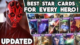 Battlefront 2 - BEST STAR CARDS for EVERY HERO & VILLAIN in ALL GAME MODES! (FINAL UPDATE)