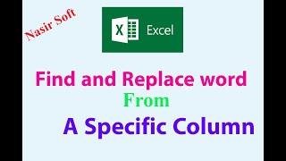 MS Excel | How to Replace a Word "Only" From a Specific Column