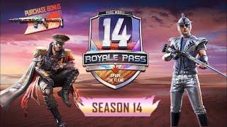 SEASON 14 ROYAL PASS 1 TO 100 RP REWARDS PUBG MOBILE - S14 LEAKS[awais is live]