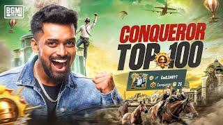 CONQUEROR Done Top 100 Soon | BGMI LIVE