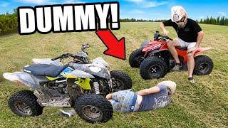 Four-Wheeler Rider Runs HIMSELF Over | HOW?