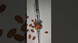 almonds Vs garlic  press #asmr #crushing #viral #fun SUB & LIKE PLZ️