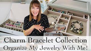 Organize My Charm Bracelet Collection with me! Trollbeads OHM Beads Elf Beads Aurora Charm & more