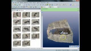 Creating a Dense Point Cloud of a Grave with PhotoModeler