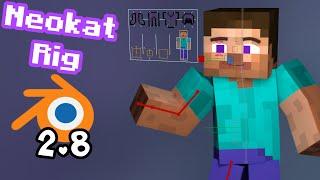 Neokat | Minecraft Character Rig For Blender 2.8! OwO