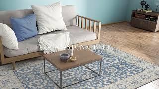 Beautiful rugs are the need of the home | AIN5 STONE BLUE