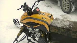 IRBIS Dingo T125 c карбюратором 26мм.  Первый запуск на улице