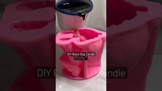 Black Dog Candle ASMR‍#candle #candles #candlemaking #diy #candlebusiness #dog #black #asmr