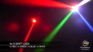 ADJ Rotobeam 4 - Retro-Helikopter-Effekt mit vier 3-Watt-LEDs