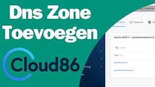 DNS Zone Toevoegen | Cloud86