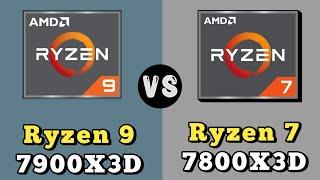 Ryzen 9 7900X3D vs Ryzen 7 7800X3D Processor  || AMD Ryzen 9 7900X3D vs AMD Ryzen 7 7800X3D