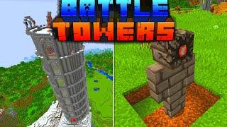 НОВЫЕ ДАНЖИ - ГИГАНТСКИЕ БАШНИ В МАЙНКРАФТ | ОБЗОР МОДА MINECRAFT BattleTowers | ОН ВЕРНУЛСЯ