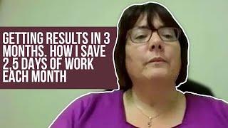 Getting results in three months. How I save 2.5 days of work each month