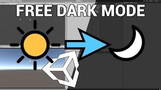 Enable DARK MODE for FREE in Unity Personal Edition