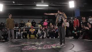 JUST A BATTLE Vol.8 POPPING BEGINNERS 1/4 Sabyrzhan Vs. Orynbek Vs. Arina