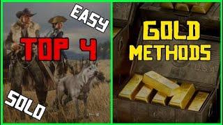  TOP 4 GOLD  Making Methods EASY SOLO | RDR2 Online Red Dead Redemption 2 