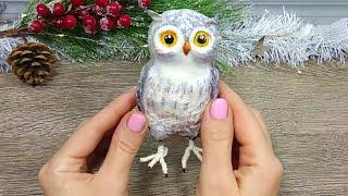 Как сделать СОВУ своими руками БЫСТРО и ПРОСТО.Поделки.Craft.OWL.DIY.