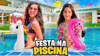 FESTA NA PISCINA COM AMIGOS *TUDO QUE ROLOU !