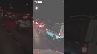 Moment driver causes nine-car crash