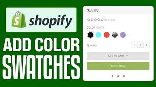 How To Add Shopify Color Swatches On Product Page (2024) Full Guide