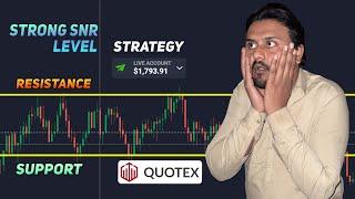 Quotex strong support and resistance | How to find snr level in quotex | Quotex new strategy