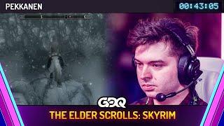 The Elder Scrolls: Skyrim by pekkanen in 43:05 - Awesome Games Done Quick 2025