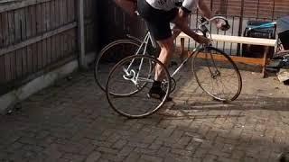Not Tom SImpson, 1950's trike going backwards