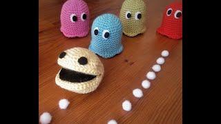 Tutorial Pacman amigurumi (zurdo)