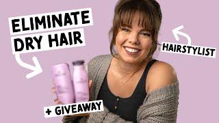 USE THESE PRODUCTS FOR DRY COLOR TREATED HAIR: Pureology Hydrate Shampoo and Conditioner