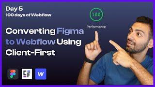 Day 5/100 - Converting Figma to Webflow Using Client First - 100 days of Webflow