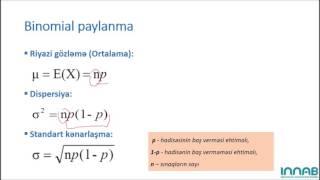 Statistika-1 - 5.2.Bernulli və Binomial paylanma