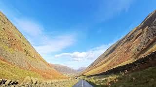 Mountain's road in Lake District UK
