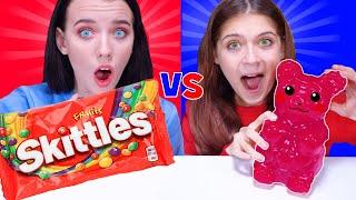 Small Food vs Big Food Challenge | Eating Sounds LiLiBu