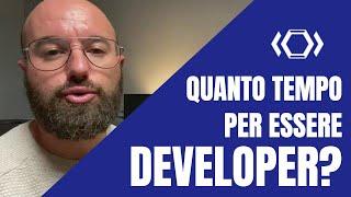 DIVENTARE PROGRAMMATORE - Quanto tempo serve?