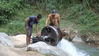 Men Build DIY Hydroelectric Water Turbine in a River Current | Start to Finish By @Life_in_Vietnam