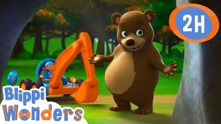 Bear Hibernation | Blippi Wonders | Preschool Learning | Moonbug Tiny TV