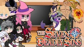 black Clover react to seven deadly sins#2/?||Gacha Life||~Merlin,Escanor~