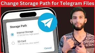 How to change telegram files storage to sd card | How to change storage location in telegram