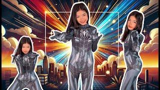 Spidey Chic! ️ Black SpiderMan Costume Try On Haul