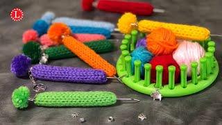 LOOM KNITTING Hook Cover on Any Loom Pattern Project by Loomahat