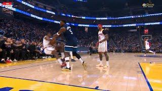 Anthony Edwards pushes Kuminga to the ground, and Draymond wasn’t looking for a fight