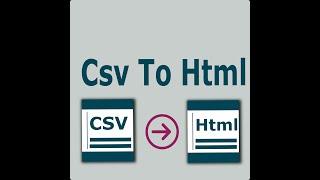 Csv To Html