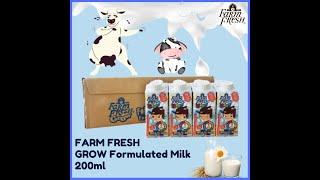 Farm Fresh New Products - Farm Fresh GROW Formulated Milk 200ml for 1-6 years old 