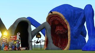 NEW SHIN SONIC EATER VS SEA EATER AND TREVOR HENDERSON CEATURES in Garry's Mod!